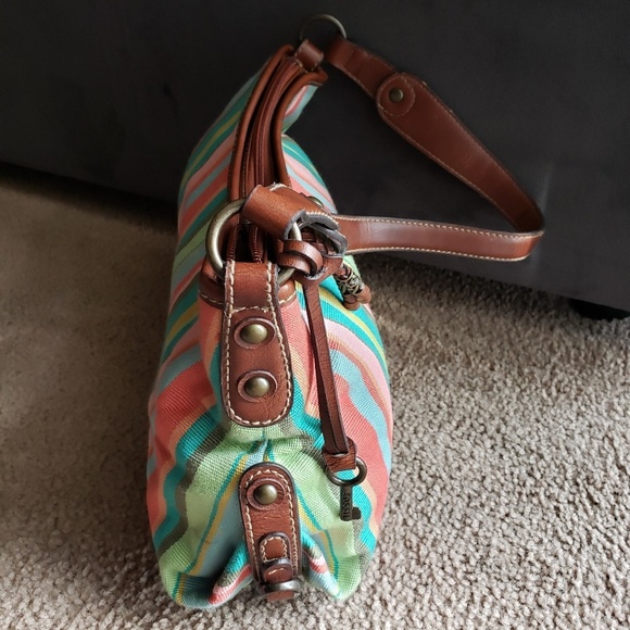 Fossil multi stripe shoulder bag - Picture 3 of 8